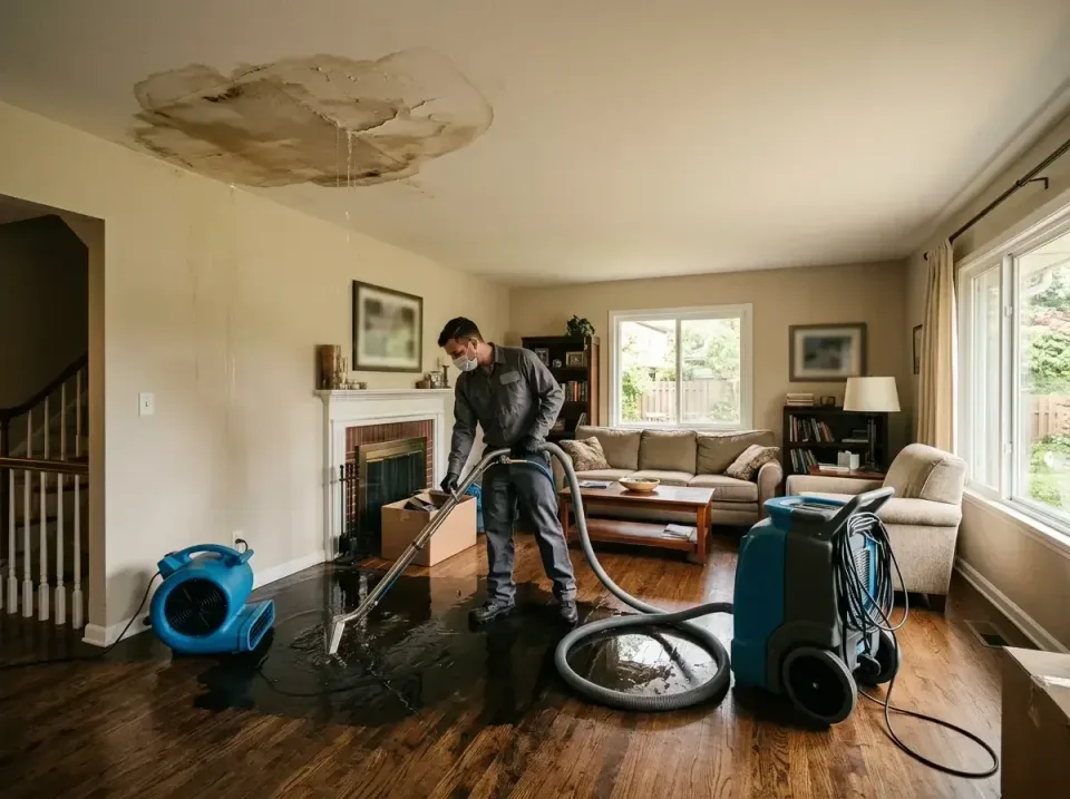 attic-pipe-burst-ceiling-drip-008 — frequently asked questions, Water Damage Restoration & Carpet Care in Davis Junction, IL